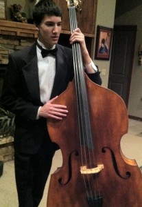 Kory and his bass violin