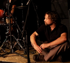 Mark Blacknell near drums